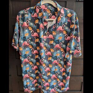 Flamingo Golf Polo Shirt Men's Meripex